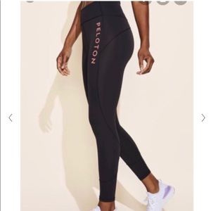 lululemon athletica Black Leggings with Pink Accents